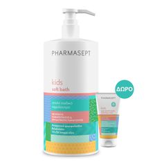 Pharmasept Kids Soft Bath Παιδικό Αφρόλουτρο 1Lt & ΔΩΡΟ Κρέμα Πρόληψης Ραγάδων Εφήβων 30ml