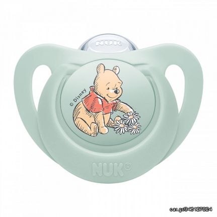 Nuk Πιπίλα Σιλικόνης Disney Winnie Φυστικί για 0-6m 10.730.904 1τμχ