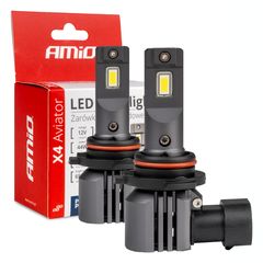 ΛΑΜΠΕΣ HB4 12V 44W 6.500K 3.936lm LED X4 SERIES AVIATOR PLUG & PLAY AMIO 2ΤΕΜ.