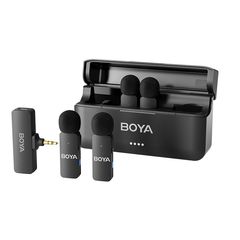 BOYA BY-V4 Wireless 4 person 4-channel mini Lavalier 3.5mm for Camera 2.4GHz Microphone