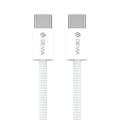 Καλώδιο Σύνδεσης USB 2.0 Devia EC325 Braided USB C σε USB C PD 60W 1m Smart Λευκό