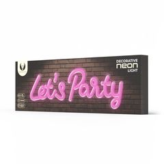 Neon Plexi Forever Light FPNE20 LET'S PARTY (USB, On/Off & Dimmer) Ροζ