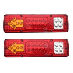 Σετ 2 Τεμαχίων Πίσω Φανάρι Φορτηγού LED 30 x 8.5 x 2.5 cm 12/24v