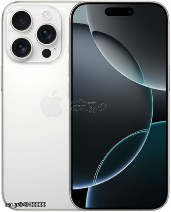 Apple iPhone 16 Pro 5G (8GB/1.0TB) White Titanium  - Πληρωμή και σε έως 9 δόσεις