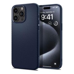 Θήκη Soft TPU Spigen Liquid Air Apple iPhone 15 Pro Μπλε