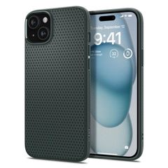 Θήκη Soft TPU Spigen Liquid Air Apple iPhone 15 Πράσινο