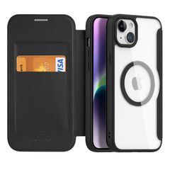 Θήκη Flip Dux Ducis Skin X Pro Wallet Apple iPhone 15 Μαύρο