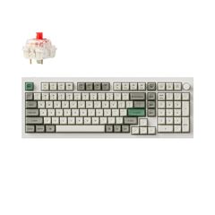 Keychron Q5 Max (Q5M-P1) QMK/VIA Wireless Custom Mechanical White Keyboard-Red Switch 96%25 US Layout