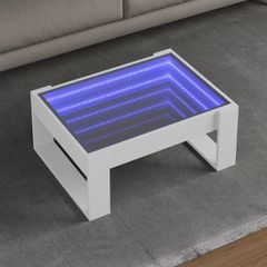 Τραπεζάκι Σαλονιού Infinity LED Λευκό 70x53x30 εκ. 847630