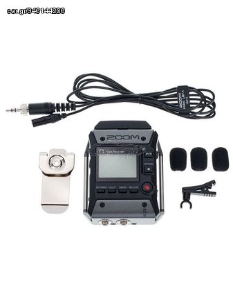 ZOOM F1-LP 2 Track Field Recorder με Lavalier Mic (Σετ)