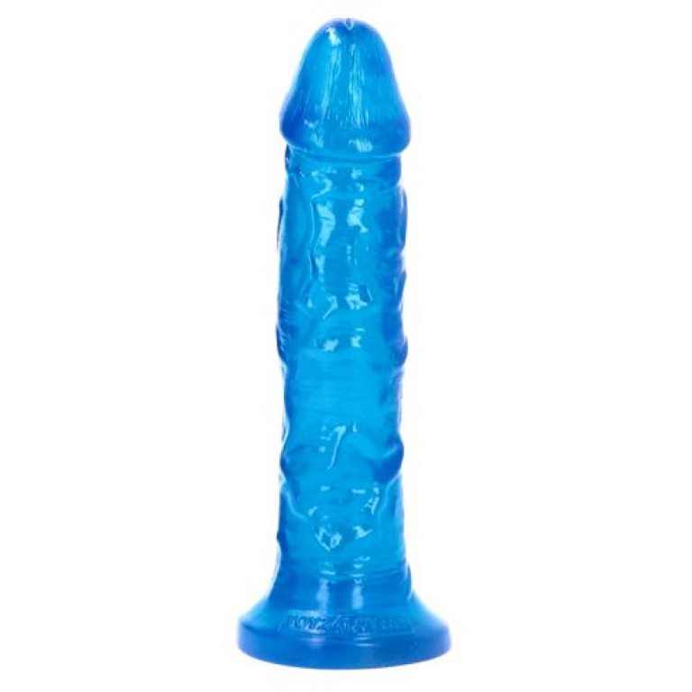 Ottavio transparent blue dildo