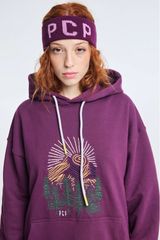 PCP Woman Hoodie with Embroidery Mountain Vibes | PCP Γυναικειο Φουτερ με Κουκουλα και κεντημα