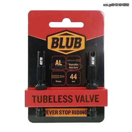 Βαλβίδα για tubeless | BLUB |set |AL |Μαύρο