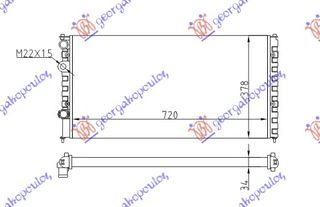 ΨΥΓ.1,6-1,8-2,0-2,8-2,9IVR6cc A/C(72x37) - VW PASSAT,1993-1996 063706300