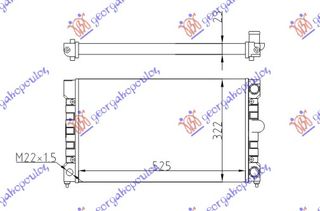 ΨΥΓΕΙΟ 1,6-1,8 -A/C (52x32) - VW PASSAT,1989-1993 061406310