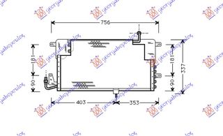 ΨΥΓΕΙΟ A/C (71x33) - VW PASSAT,1989-1993 061406400