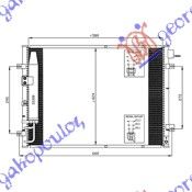 ΨΥΓΕΙΟ A/C 2,4-3,5i 16V-2,5CRDi (59x41) - KIA SORENTO,2002-2009 056606400