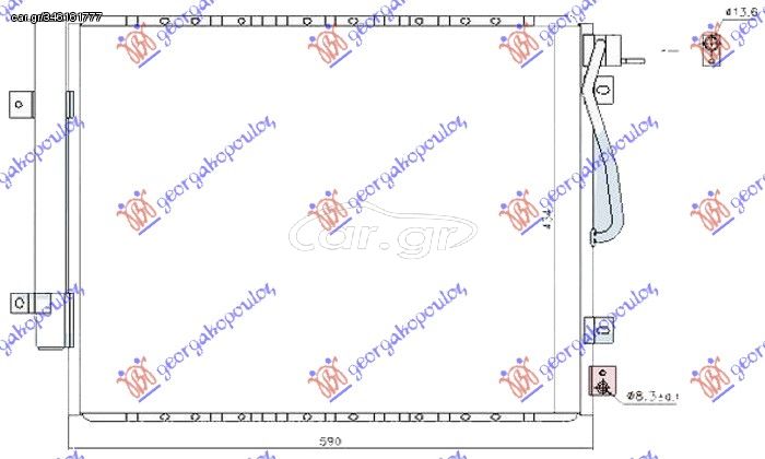 ΨΥΓΕΙΟ A/C 3.5i V6 24V-2,5CRDi (590x434) 06- - KIA SORENTO,2002-2009 056606410