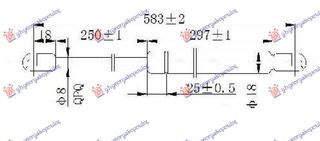 ΑΜΟΡΤΙΣΕΡ ΜΠΑΓΚΑΖ (584L-460N) - SKODA OCTAVIA 5,2004-2008 023608305