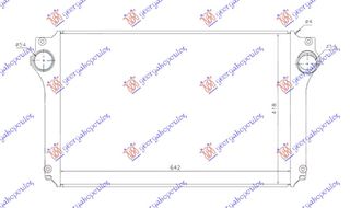 ΨΥΓΕΙΟ INTERCOOLER 2.0-2.2 D4D ΠΕΤΡΕΛΑΙΟ 05- (642x418x26) - TOYOTA AVENSIS (T25),2003-2008 023206210