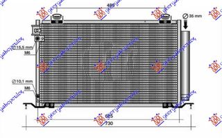 ΨΥΓΕΙΟ A/C 2.0-2.4 BENZINH (645x360x16) - TOYOTA AVENSIS (T25),2003-2008 023206430