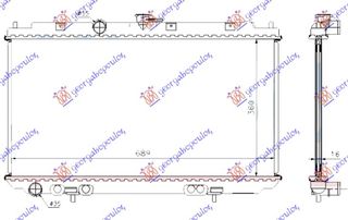 ΨΥΓΕΙΟ 2.0i 16V ΒΕΝΖΙΝΗ  +/- AC ΜΗΧΑΝΙΚΟ (360x690) (ΚΟΛΑΡΑ 35/35) - NISSAN PRIMERA (P12),2002-2008 019106320