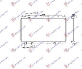 ΨΥΓΕΙΟ 1.6-1.8i 16V (36x69.8) ΠΑΡ.ΟΔ. - NISSAN PRIMERA (P11),1999-2001 018306320