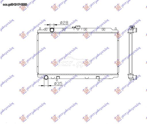 ΨΥΓΕΙΟ 1.6-1.8i 16V (36x69.8) ΠΑΡ.ΟΔ. - NISSAN PRIMERA (P11),1999-2001 018306320