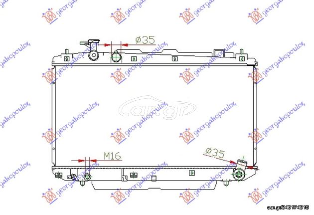 ΨΥΓ 1,8-2,0I 16V VVTI +/-A/C (37,5x73,8) - TOYOTA RAV 4 (XA20),2000-2005