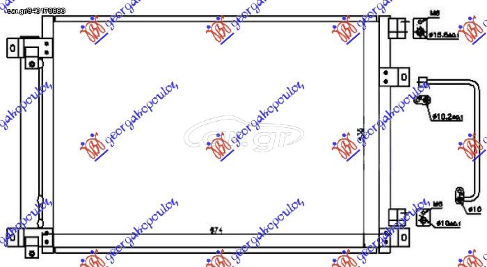 ΨΥΓΕΙΟ A/C 3.0 ΒΕΝΖΙΝΗ (645x438x16) - SUBARU TRIBECA,2008-2014 770506400