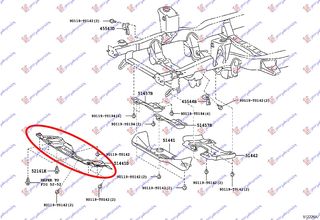 ΠΟΔΙΑ ΜΗΧΑΝΗΣ ΠΛΑΣΤΙΚΗ - TOYOTA HI-LUX 2WD/4WD,2012-2015