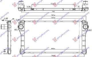 ΨΥΓΕΙΟ INTERCOOLER 2.2 D4D ΑΥΤΟΜΑΤΟ (690x367x25) - TOYOTA AVENSIS (T27),2008-2012