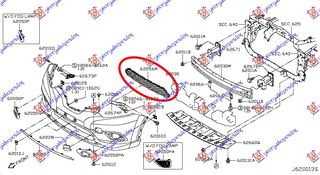 ΔΙΧΤΥ ΠΡΟΦΥΛΑΚΤΗΡΑ ΕΜΠΡΟΣ ΜΕΣΑΙΟ - NISSAN X-TRAIL,2014-2017