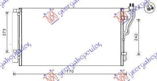 ΨΥΓΕΙΟ A/C 2.0i-2.4i 16V (71.5x382x12) - HYUNDAI SONATA,2011-2015 367106400