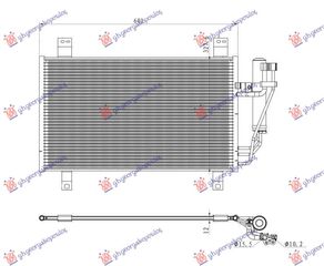 ΨΥΓΕΙΟ A/C 2.5 ΒΕΝΖΙΝΗ-ΥΒΡΙΔΙΚΟ (721x386x12) - FORD KUGA,2020-*