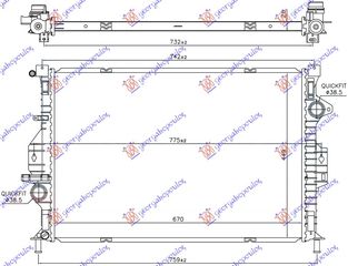 ΨΥΓΕΙΟ ΝΕΡΟΥ 1.6 EcoBoost ΑΥΤΟΜΑΤΟ ΒΕΝΖΙΝΗ -15 (670x449x26) - FORD KUGA,2013-2016