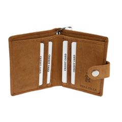 ΠΟΡΤΟΦΟΛΙ ΔΕΡΜΑΤΙΝΟ ΓΙΑ ΚΑΡΤΕΣ & ΧΡΗΜΑΤΑ BIKER WALLET ME 45cm ΑΛΥΣΙΔΑ RFID ΠΡΟΣΤΑΣΙΑ ΣΕ ΚΑΦΕ ΧΡΩΜΑ LAMPA - 1 Τεμ.-thumb-1
