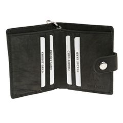 ΠΟΡΤΟΦΟΛΙ ΔΕΡΜΑΤΙΝΟ ΓΙΑ ΚΑΡΤΕΣ & ΧΡΗΜΑΤΑ BIKER WALLET ME 45cm ΑΛΥΣΙΔΑ RFID ΠΡΟΣΤΑΣΙΑ ΣΕ ΜΑΥΡΟ ΧΡΩΜΑ LAMPA - 1 Τεμ.-thumb-1