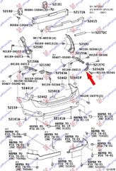 ΒΑΣΗ ΠΡΟΦΥΛ. ΠΙΣΩ ΑΝΩ ΠΛΑΣΤΙΚΗ - TOYOTA COROLLA (E 15) SDN,2007-2011