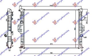 ΨΥΓΕΙΟ ΝΕΡΟΥ 2.5 TURBO ΒΕΝΖΙΝΗ ΜΗΧΑΝΙΚΟ-ΑΥΤΟΜΑΤΟ (670x460) - FORD KUGA,2008-2013