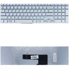 Πληκτρολόγιο - Laptop Keyboard για Sony Vaio Fit SVF1521H1E SVF1521H1R SVF1521H2E SVF1521H4E 149239521US MP-12Q23US-920 AEHK97001103A 9Z.NAEBQ.001 US No Frame Silver ( Κωδ.40139USSILVERNOFRAME )