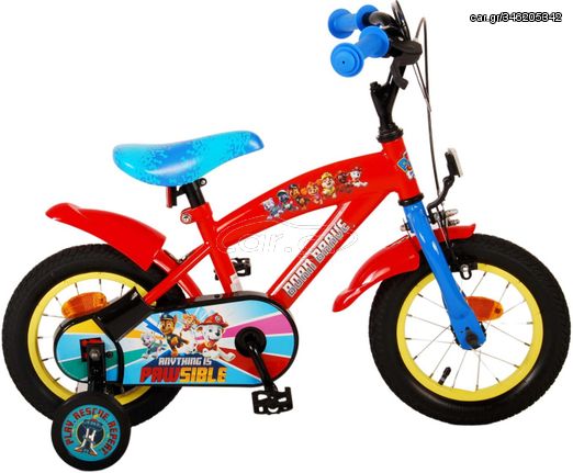 Paw Patrol 12 Inch 23 cm Boys Coaster Brake Red/Blue