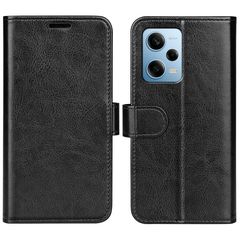 For Xiaomi Redmi Note 12 Pro 5G Global R64 Texture Horizontal Flip Leather Phone Case(Black)