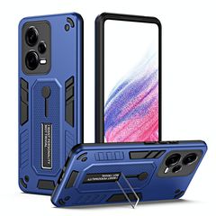 For Xiaomi Redmi Note 12 Pro 5G Variety Brave Armor Finger Loop Holder Phone Case(Blue)