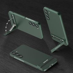 For Samsung Galaxy S23+ 5G GKK Triumph Ultra Thin Full Coverage Phone Case with Stand(Green)