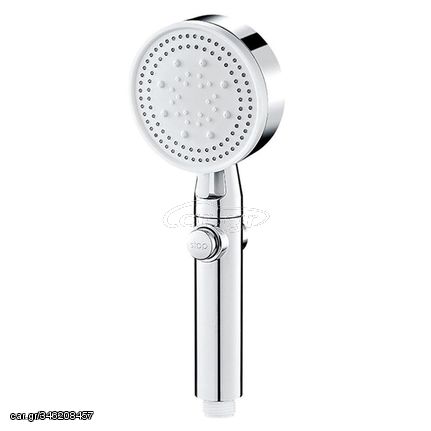 Pressurized Shower Water Heater Handheld Multifunction 6-speed Nozzle, Color: Silver