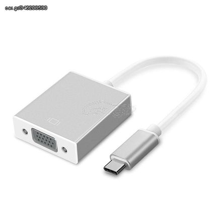 USB-C/Type-C To VGA HD Converter 1080P Laptop Connecting Display Mobile Phone Same Screen Line