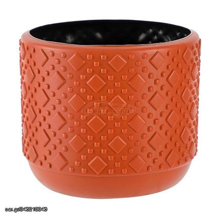 Simple PE Vase Wet And Dry Flower Arrangement Container Imitation Glaze Decorative Wrestling Resistant Flower Pot(Rose Pink)