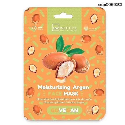 IDC Go Vegan Face Mask Argan 23gr - Μάσκα Πανί Ενυδάτωσης