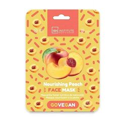 IDC Go Vegan Face Mask Peach 23gr - Μάσκα Πανί κατά της ξηρότητας